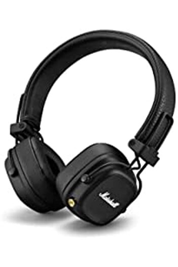 Marshall Major IV Bluetooth Headphones - Foldable Wireless Headphones Bluetooth With 80 Hours of Pla