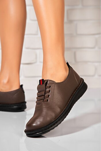 Joana Women's casual Khaki shoes made of ecological leather Cecilia
