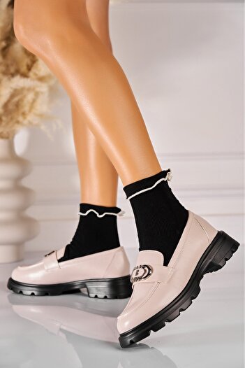 Joana Women's casual shoes Beige made of ecological leather Liliya