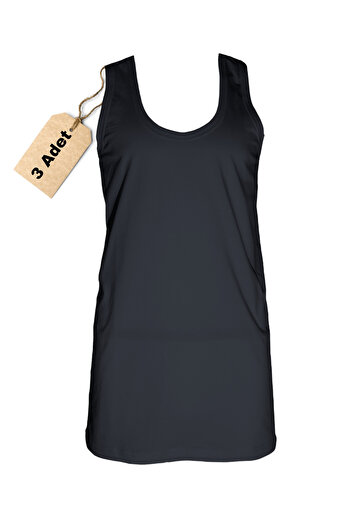 Arel Men's Tank Top Black - Pack of 3 - Quality Cotton Fabric
