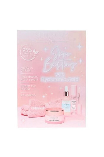 Sunkissed Set Crema, Ser Fata si Ochi, Bentita Cosmetica, Sunkissed, Acid Hyaluronic, 4 Produse Ingrijire Ten