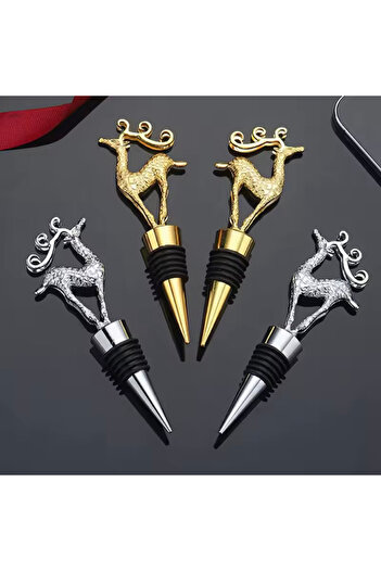 BGA 1Pcs Wine Stopper Bottle Champagne Deer Figure Wine Stopper