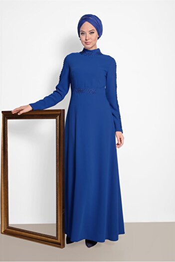 Alvina Bead Detailed Guipure Dress - 4258
