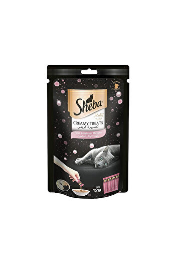 SHEBA Melty Tuna & Salmon Creamy Treat - 48g Pack of 12