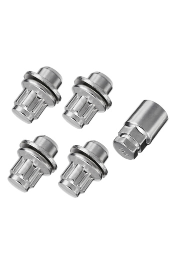 Choice 5Pcs Wheel Lug Bolt Stud Nut Car Locking Wheel Bolt Nuts M12 x 1.5 For Toyota Aluminum Alloy Whee...