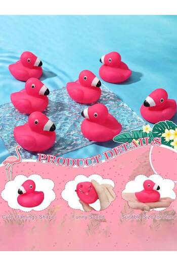Choice 10pcs Flamingo Rubber Duck 10pcs Flamingo Rubber Ducks Mini Rubber Ducks Pink Flamingos Bath Toy Flo