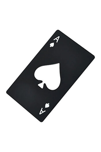 Choice Black Portable Spades Bottle Opener Poker Shaped Wine Beer Black Peach A Playing Cards A Bottle Open