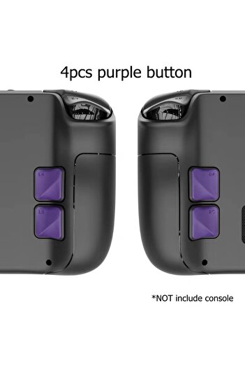 Choice Purple 4PCS Back Button Enhancement Set for Steam Deck OLED Games Console Grip Improvement Button Pr