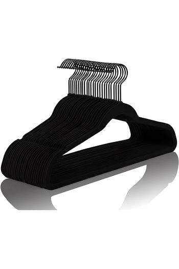 COOYA 30 PCS Clothes Hangers, Ultra-Thin Space-Saving 360-Degree Swivel Hooks, Sturdy and Durable Hangers