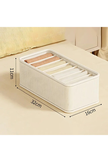 Choice 1PC 7 grids Storage Box Foldable Underwear Sock Multifunctional Waterproof Drawer Compartment Organi