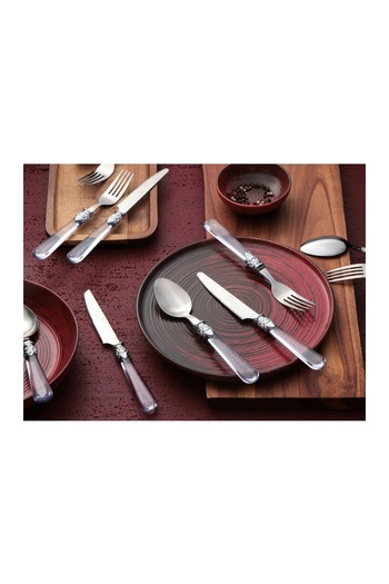 Porland Trendy Free Dessert Fork Spoon Knife Set 18 Pieces