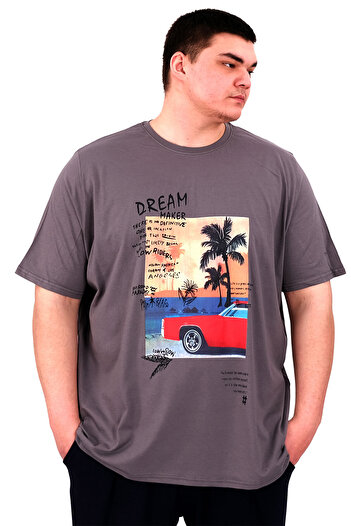 ModeXL Чоловіча футболка великого розміру Mode XL Palm Dream U25026