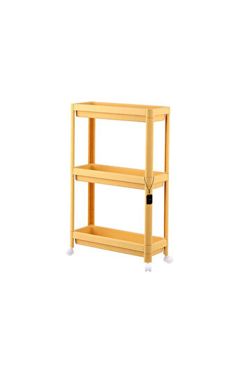 sharpdo 3-layer Kitchen Crevice Rack Refrigerator Bathroom Floor Stand Nordic Style