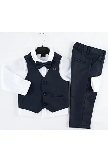 Mc Emirix Kids Wear Solid Color Vest Suit
