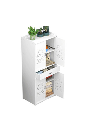 sharpdo Floor to Floor Waterproof Storage Rack and Storage Cabinet in Bathroom and Bathroom 40*30*120cm