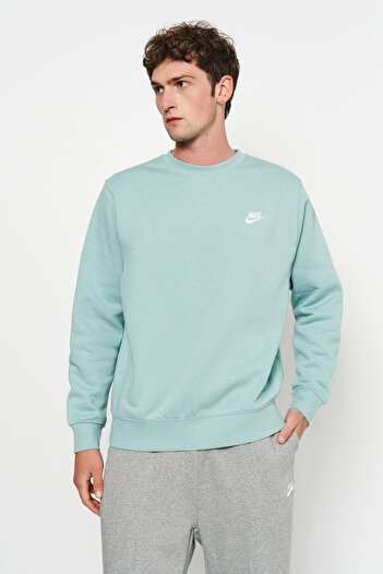 Nike Sportswear Crew Sweat Βαμβακερό Φούτερ Water Green