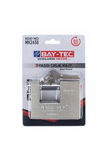 Baytec Flat Steel Lock 80mm