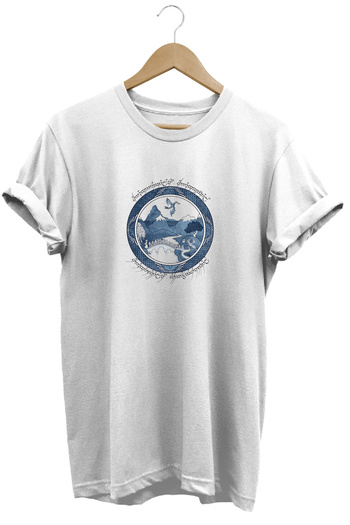 remonz Lotr Lord of the Rings Printed Short Sleeve Cotton Crew Neck T-Shirt