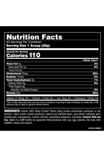 Animal Whey 4 lb vanilla