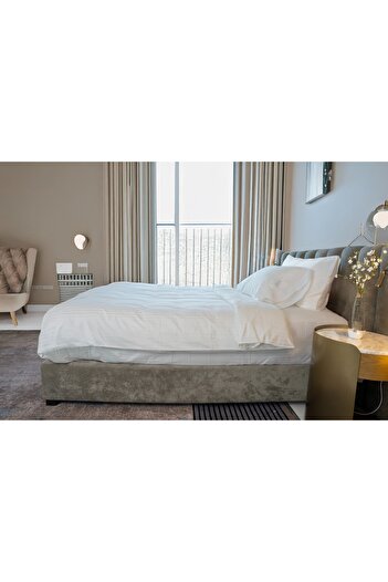 Gentelle Hotel Quality Complete Single Bedding Set (5pcs) White