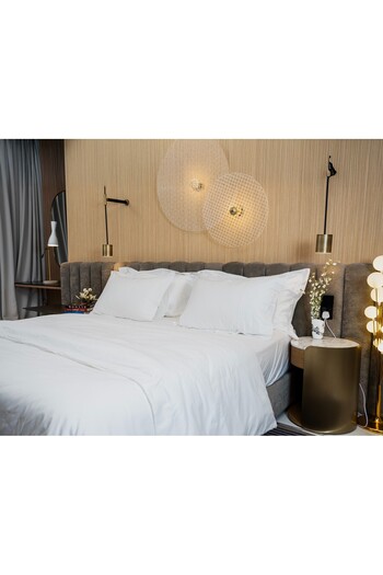 Gentelle Hotel Quality Complete Single Bedding Set (5pcs) White - Plain