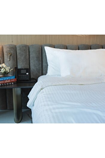 Gentelle Hotel Quality Complete Queen Bedding Set (7pcs) White
