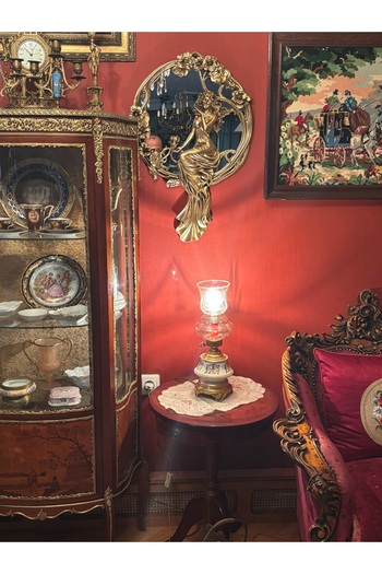 tayfuntufan antika koleksiyon 40 cm Tall European Porcelain Lampshade