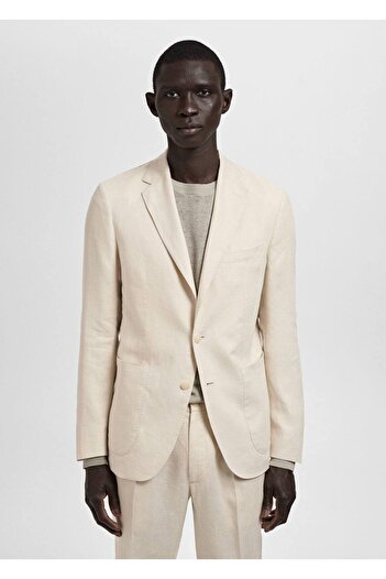 MANGO Man 100% Leinen Slim-Fit Salerno Blazer-Jacke