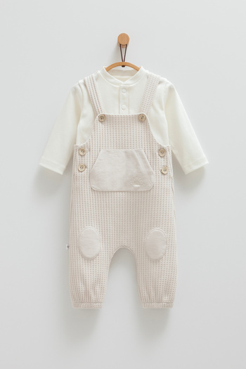 Caramell Patched Baby Boy Salopet
