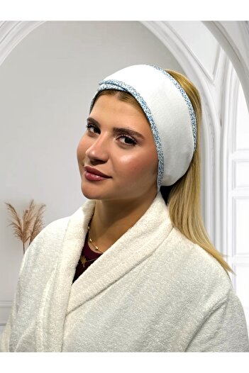 Heriya Saç Bandı,Makyaj,Sporcu,Spa,Hamam Bandı Unisex Cırtlı ve Biyeli