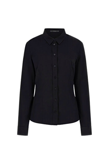 Guess Cămașă de damă GUESS LS CATE SHIRT neagră