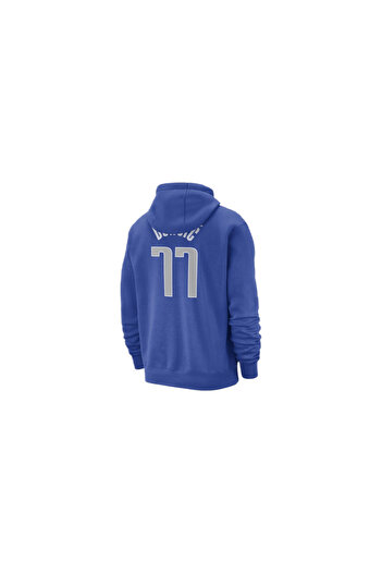 Nike Hanorac pentru bărbați Luka Don și Dallas Mavericks Club Fleece City Edition, albastru