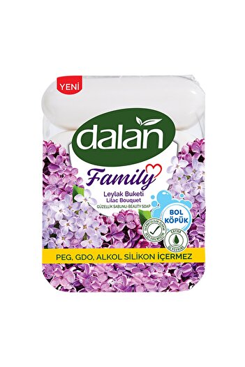 Dalan صابون تجميل باقة الليلك العائلي 4x75 جم