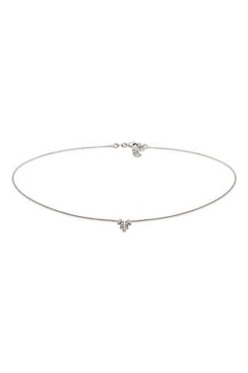 ELLI Náhrdelník Náhrdelník s kamenem Dámský řetízek s řetízkem Skleněné krystaly Xilion broušené bílé 925 Sterling Silver 38