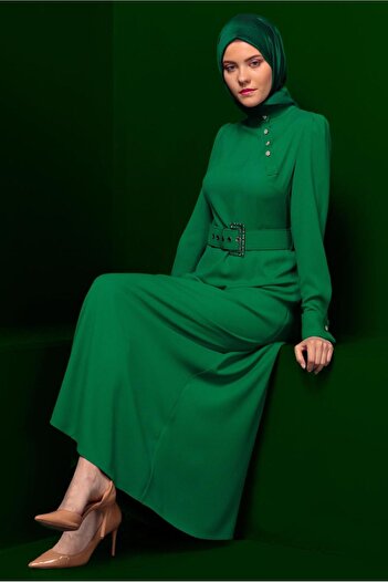 Alvina BELTED BUTTONED DRESS 43382