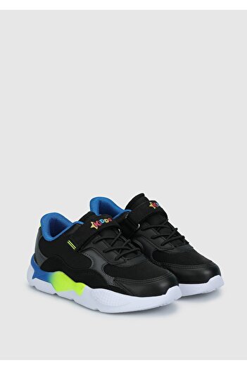 Kiddo Black-White Boy's Sneaker