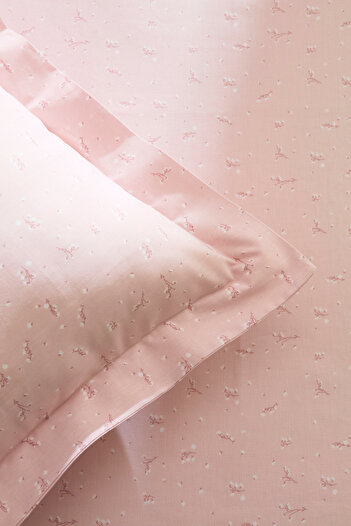 Kaşmir Home Laila %100 Pamuk Tek Kişilik Çarşaf Takımı Rose