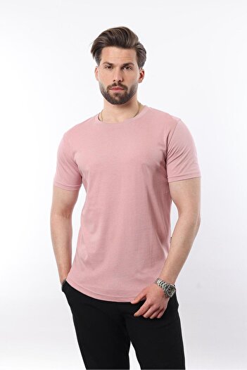Madmext Ανδρικό T-Shirt σε πούδρα 4951