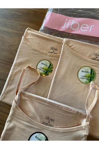 Jiber Women's Super Soft Silky Touch Bamboo Breathable String Suspender Undershirt 3 Pack