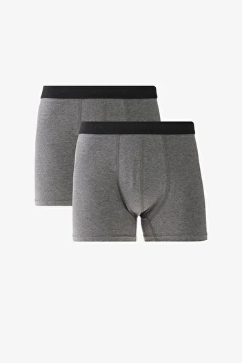 ALTINYILDIZ CLASSICS Men's Premium Cotton Anthracite 2 Pack Flexible Boxers