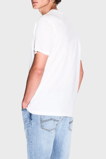 Armani Exchange Armani Exchage 100% βαμβακερό κανονικό μπλουζάκι με λαιμόκοψη ανδρικό μπλουζάκι XM 000533   AF10364 U0009