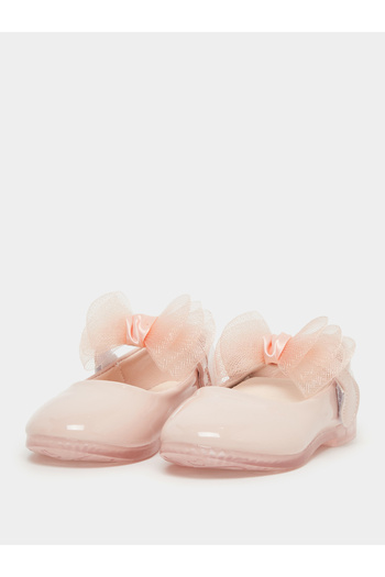 Styli Flower Corsage Flat Ballerinas Shoes