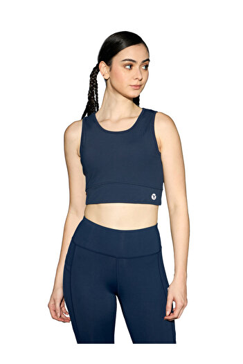 Technosport By Styli Navy Blue Padded Sports Bra