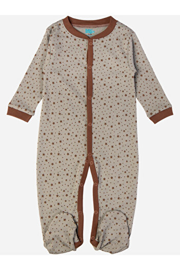 Babies Basic By Styli Printed Cotton Long Sleeves Sleepsuit