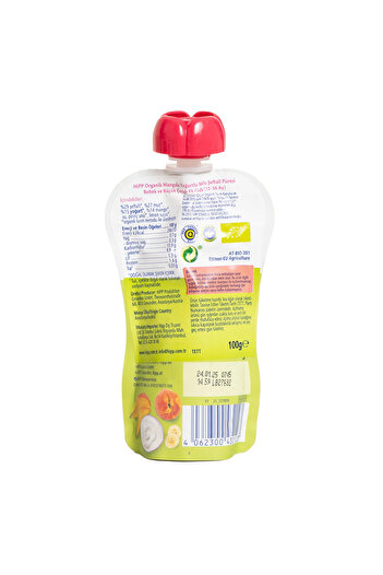 Hipp Organic Mango Yogurt Banana Peach Puree 100 Gr