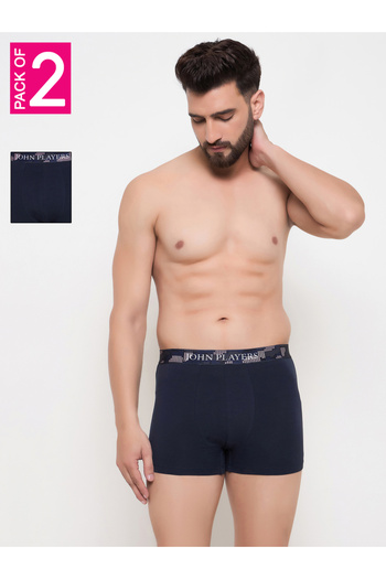 John Player By Styli Pack of 2 - Solid Trunk with Sublimation Waistband