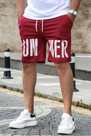 Madmext Claret Red Men's Regular Fit Shorts 4843