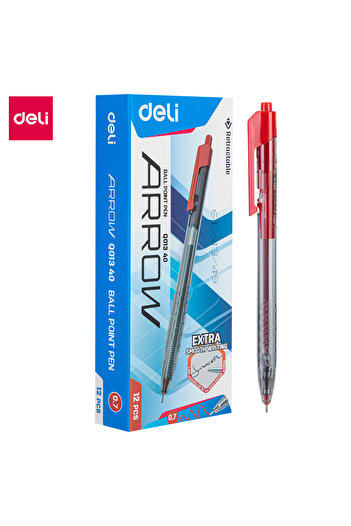 Deli Ball Point Pen RED EQ01340