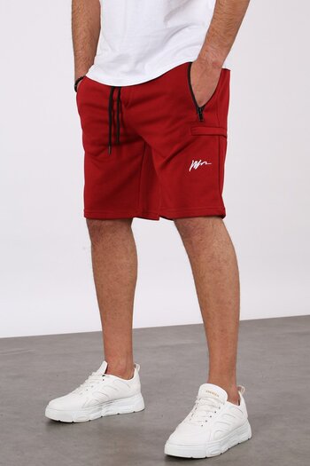 Madmext Claret Red Capri Shorts 5443