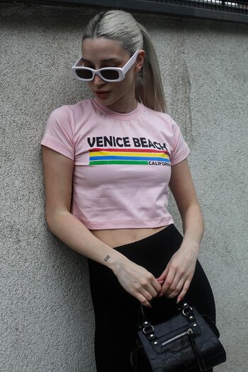 Madmext T-Shirt με στάμπα σε σκόνη Mg1535